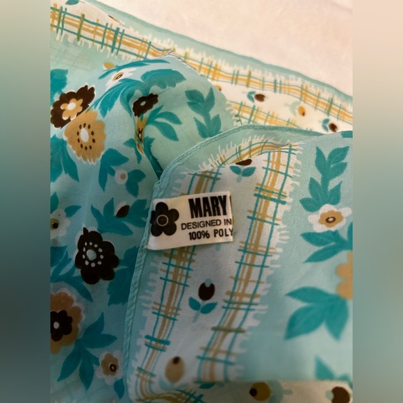 Mod Mary Quant original vintage neckerchief scarf headband groovy hippie London - Picture 10 of 13